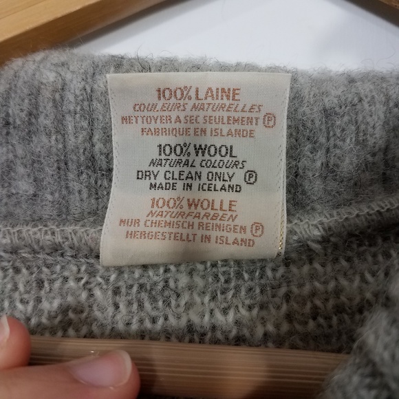 Hilda Ltd. Vintage Icelandic Wool Gray Sweater - Picture 6 of 6